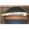 Image 9 : Scrimshawed HIPPOPOTAMUS Ivory Tusk by African artist Luciana Masina