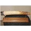 Image 9 : Scrimshawed HIPPOPOTAMUS Ivory Tusk by African artist Luciana Masina