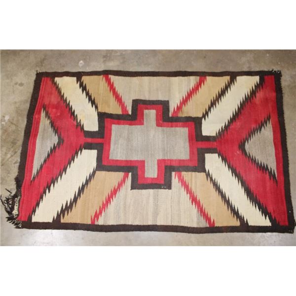Antique Early 20th Century Hand-woven NAVAJO Rug or Blanket
