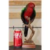 Image 2 : *Rarely Seen* AUSTRALIAN KING PARROT on a Wood Base with a Tree Branch Perch