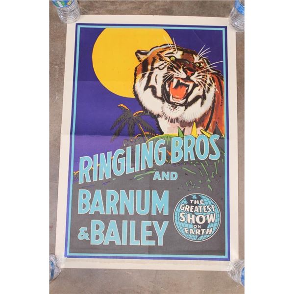 Original "Ringling Bros. Barnum and Baily" Circus Advertisement from the 1950's