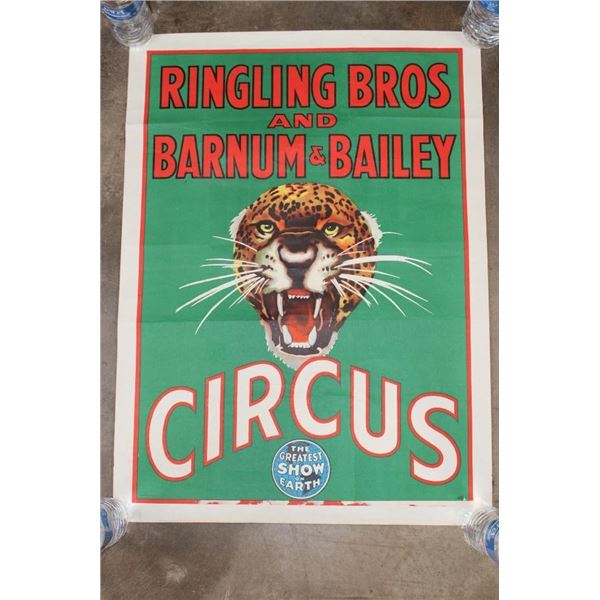 Original "Ringling Bros. Barnum and Baily" Circus Advertisement from the 1950's