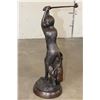 Image 6 : Big Golfing MONKEY Bronze Sculpture on a Bronze Base, Weight 11 lbs