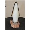 Image 3 : Original signed Maigonis Daga Ceramic PENGUIN Sculpture on a Petrified Wood Base
