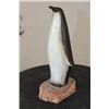 Image 4 : Original signed Maigonis Daga Ceramic PENGUIN Sculpture on a Petrified Wood Base