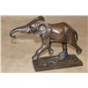 Image 1 : Running ELEPHANT Bronze Sculpture after and signed "Barye", Weight 7 lbs