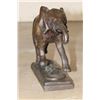 Image 4 : Running ELEPHANT Bronze Sculpture after and signed "Barye", Weight 7 lbs