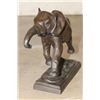 Image 5 : Running ELEPHANT Bronze Sculpture after and signed "Barye", Weight 7 lbs