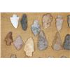 Image 3 : (34) Prehistoric Northeast Texas Flint Dart ARROWHEAD Points in a Display Case (ONE$)