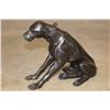 Image 4 : Sitting DOG Bronze Sculpture, Weight 6 lbs