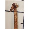 Image 10 : Over 3' Tall Hand-carved Wooden GIRAFFE Statue