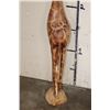Image 8 : Over 3' Tall Hand-carved Wooden GIRAFFE Statue