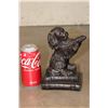 Image 2 : Bronze COCKER SPANIEL on 2 Books Sculpture, Weight 3 lbs