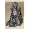 Image 3 : CHIMPANZEE with a Banana Bronze Sculpture, Weight 2 lbs