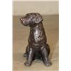Image 3 : Small GOLDEN RETRIEVER Sitting Dog Bronze Sculpture, Weight 2 lbs