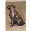 Image 4 : Small GOLDEN RETRIEVER Sitting Dog Bronze Sculpture, Weight 2 lbs