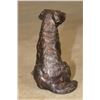 Image 5 : Small GOLDEN RETRIEVER Sitting Dog Bronze Sculpture, Weight 2 lbs