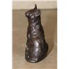 Image 4 : Small CAT Bronze Sculpture, Weight 15 oz