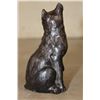 Image 5 : Small CAT Bronze Sculpture, Weight 15 oz
