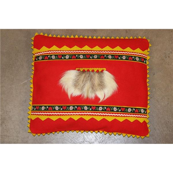 Decorative Pillow with Animal Hide