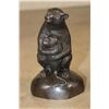 Image 3 : Small Monkey Mother with Her Baby Bronze Sculpture, Weight 1 lb