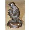 Image 4 : Small Monkey Mother with Her Baby Bronze Sculpture, Weight 1 lb