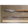 Image 3 : (1) African SABATA SPEAR, and (1) African SPEAR with an Animal Tail (ONE$)