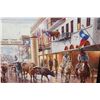 Image 6 : XXL "Cowtown" Giclee Signed and Numbered by Jack Terry in a Wood and Glass Frame (COA Included)