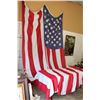 Image 3 : 1959 or Older *Massive* 48 Star AMERICAN FLAG with Sewn on Stars and Stripes