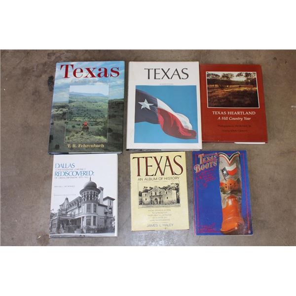 (6) TEXAS Themed Books (ONE$)