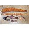 Image 1 : (8) Vintage Leather GUN and KNIFE ACCESSORIES (ONE$)