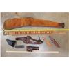 Image 2 : (8) Vintage Leather GUN and KNIFE ACCESSORIES (ONE$)