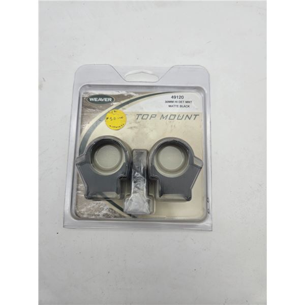 Weaver scope mount 30mm Hi DET MNT matte black