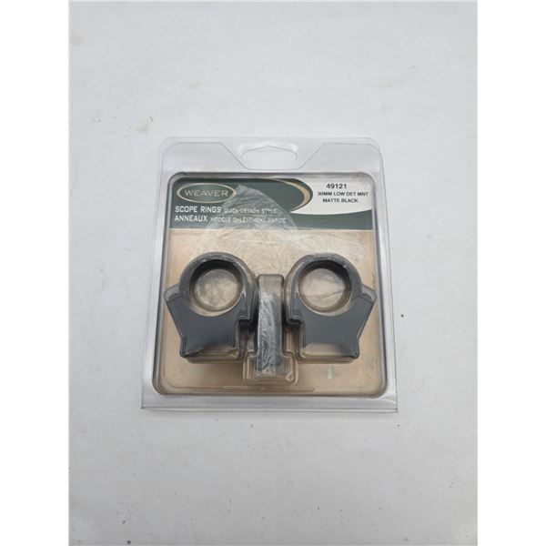 Weaver scope mount 30mm Low DET MNT matte black