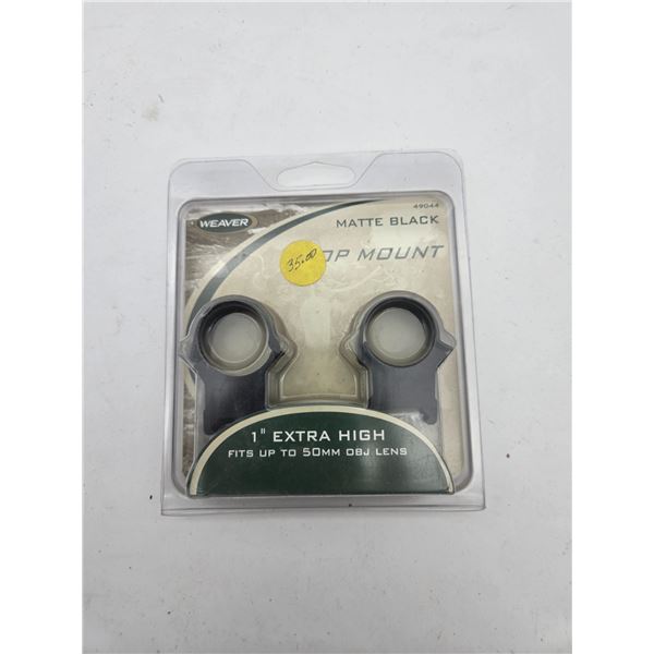 Weaver Top Mount 1" Extra High
