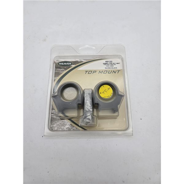Weaver scope mount 30mm Low DET MNT matte black