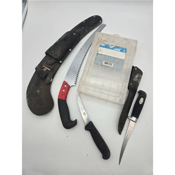 knives, saw and misc