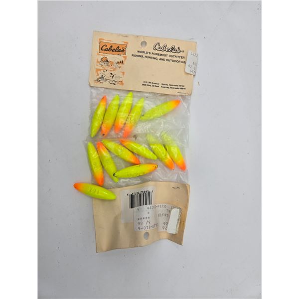 2 bags of fishing weights