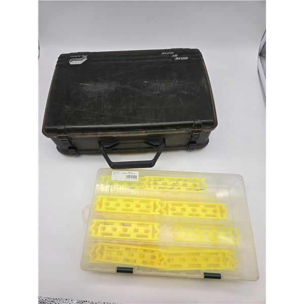 2 fishing tackle boxes