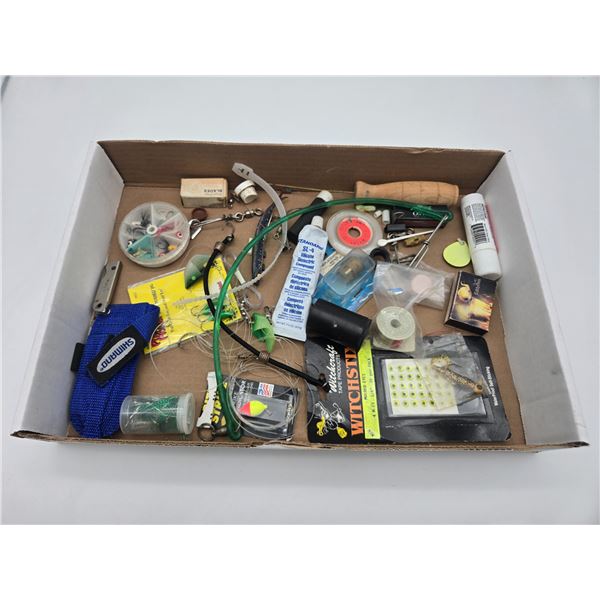 assortment of fishing equipment