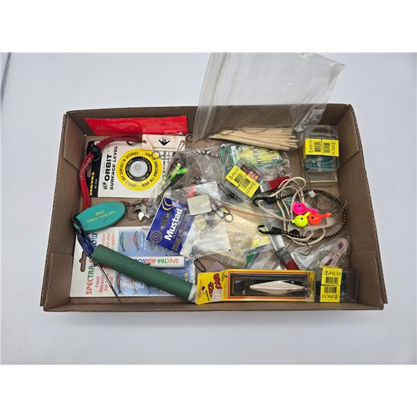 assortment of fishing equipment