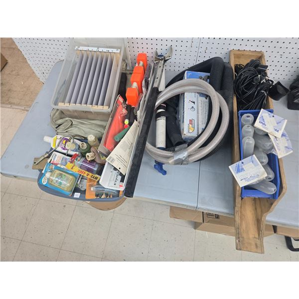 large selection of boat and fishing items