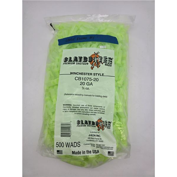 Bag of premium 20ga wads (k17-ra112)