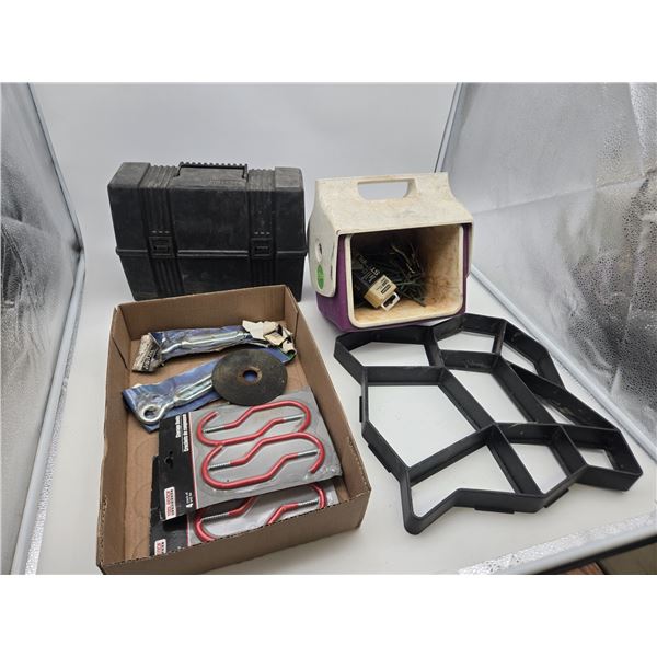 lunch boxes and cement form