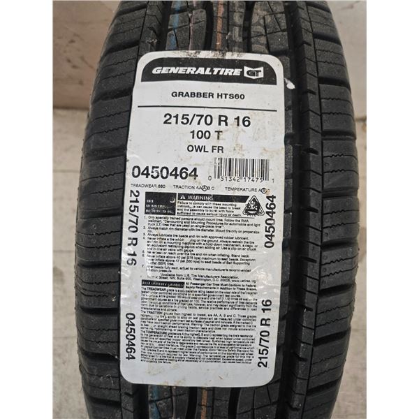 New 215/70R16 Grabber hts60 tire