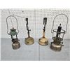Image 1 : 4 partial naptha lamps.