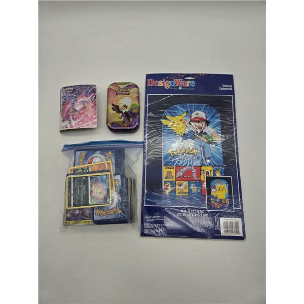 hundreds of unsearched Pokémon cards and collectibles.