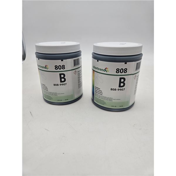 2 containers of paint