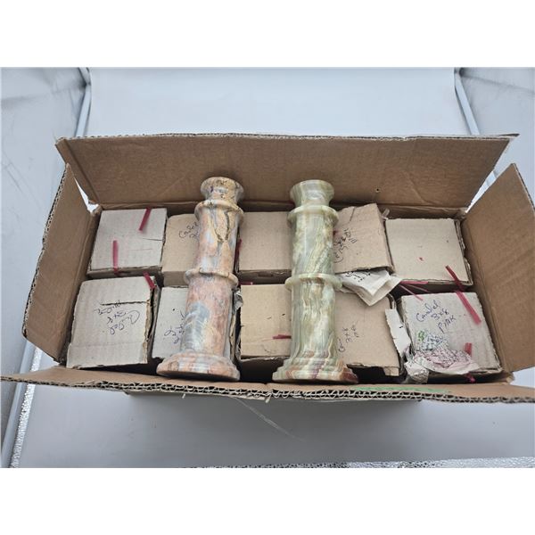 10 Alibaster 8" candle holders