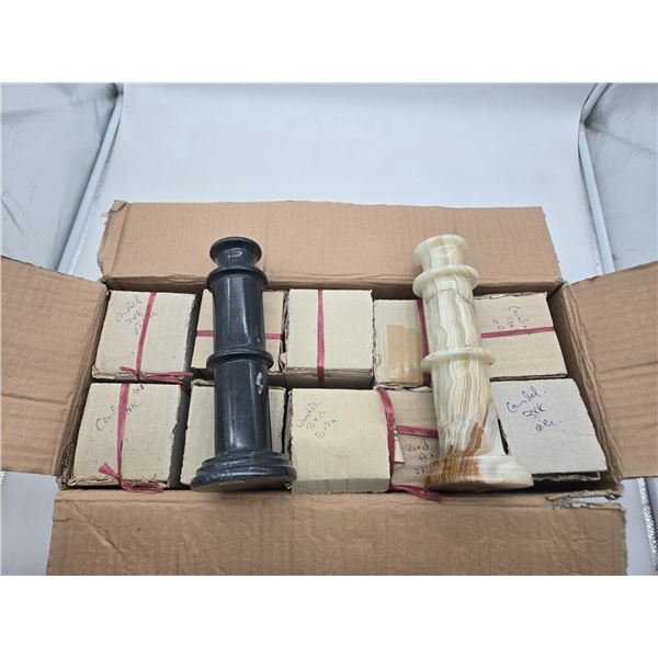 10 Alibaster 8" candle holders